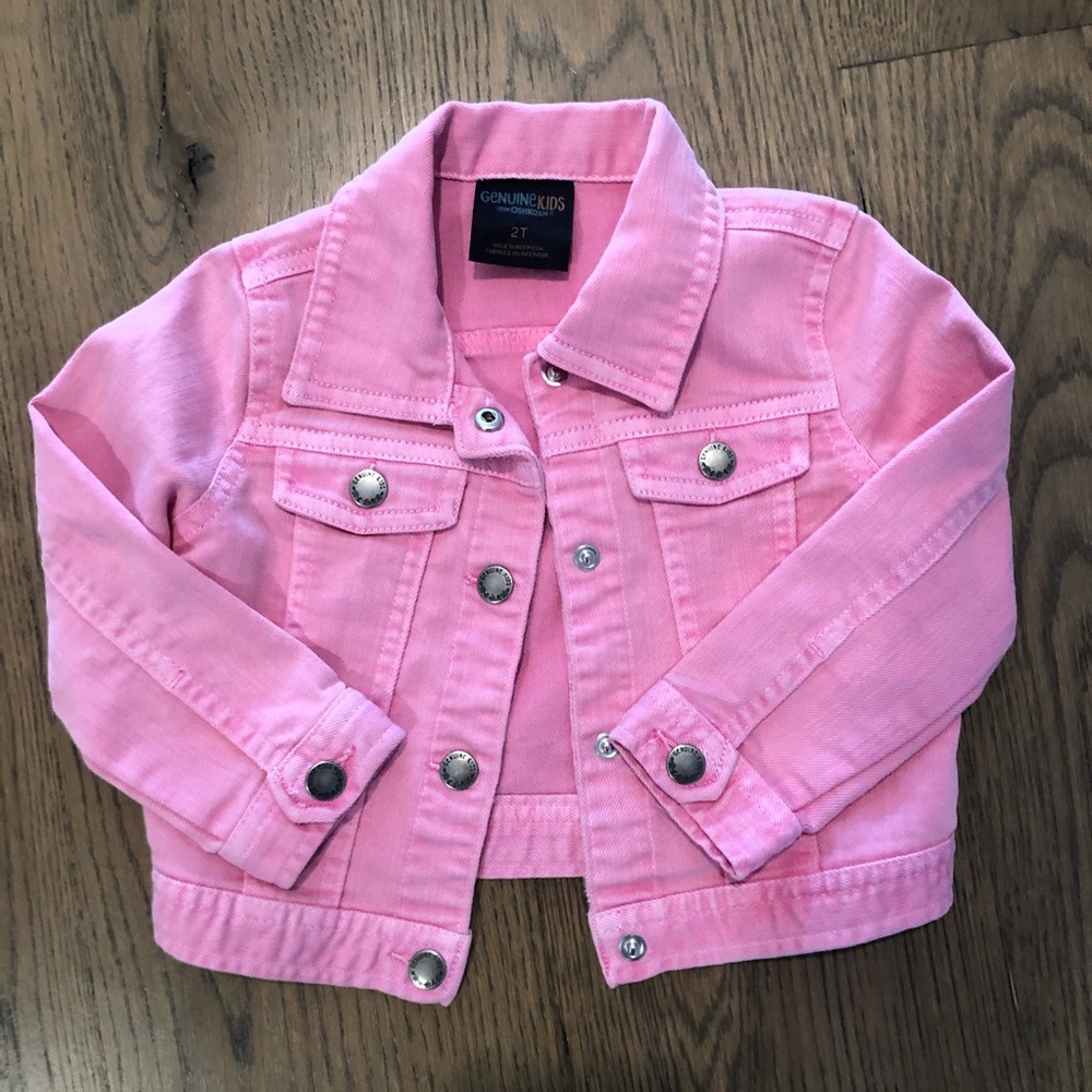 2t pink jean jacket